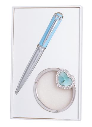 Ручка шариковая Langres набор ручка + крючок для сумки Crystal...