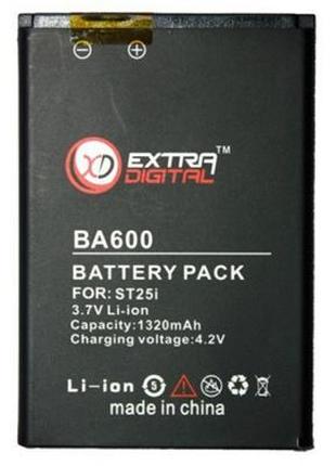 Аккумуляторная батарея Extradigital Sony Ericsson BA600 (1320 ...