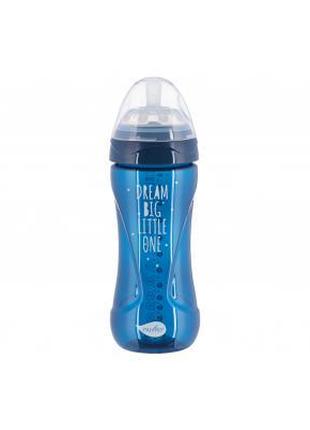 Бутылочка для кормления Nuvita Mimic Cool 330 мл темно-синяя (...