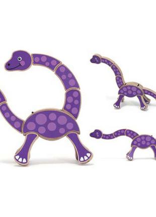 Развивающая игрушка Melissa&Doug; Головоломка Динозавр (MD3072)