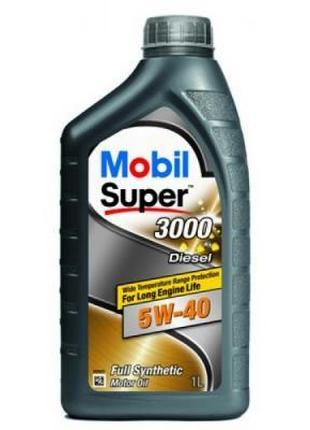 Моторное масло Mobil SUPER 3000 DIESEL 5W40 1л (MB 5W40 3000 D...