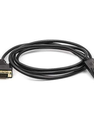 Кабель мультимедийный DisplayPort to DVI 1.8m PowerPlant (CA91...