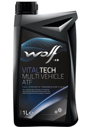 Трансмиссионное масло Wolf VITALTECH MULTI VEHICLE ATF 1л (830...