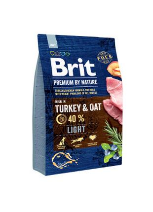 Сухой корм для собак Brit Premium Dog Light 3 кг (8595602526581)