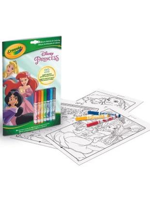 Набор для творчества Crayola Раскраска Disney Princess, 32 стр...
