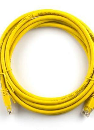 Патч-корд 30м, RJ-45, Cat.5e, CU, медь, желтый Ritar (PCR-CU/3...