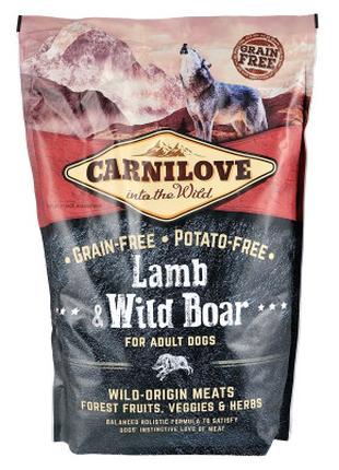 Сухой корм для собак Carnilove Adult Lamb and Wild Boar 1.5 кг...