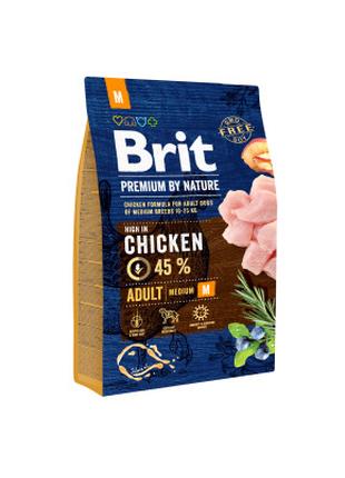 Сухой корм для собак Brit Premium Dog Adult M 3 кг (8595602526...