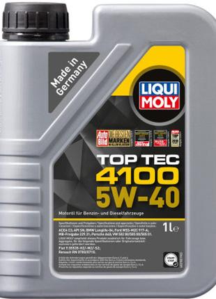 Моторное масло Liqui Moly Top Tec 4100 SAE 5W-40 1л. (9510)
