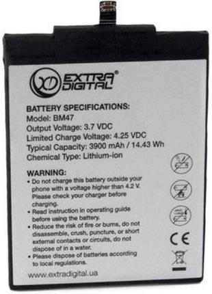 Аккумуляторная батарея Extradigital Xiaomi Redmi 3 (BM47) 3900...