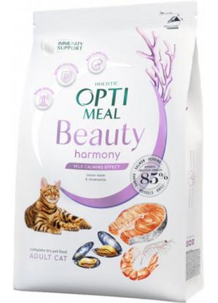 Сухой корм для кошек Optimeal Beauty Harmony беззерновой на ос...