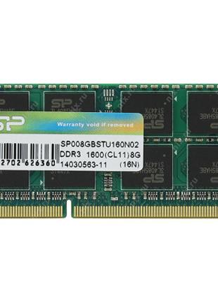 Модуль памяти для ноутбука SoDIMM DDR3 8GB 1600 MHz Silicon Po...