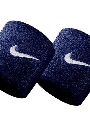 Напульсник NIKE SWOOSH WRISTBANDS 2 PK OBSIDIAN/WHITE OSFM - N...