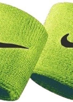 Напульсник Nike SWOOSH WRISTBANDS 2 PK зеленый Уни OSFM N.NN.0...