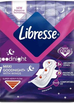 Прокладки гігієнічні нічні 4к. 7шт Maxi Goodnight ТМ Libresse