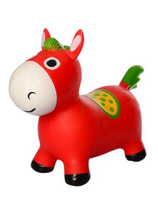 Детский прыгун лошадка ms 2994 резиновый (red)