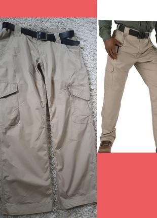 Мужские коттоновые тактические штаны с накладными карманами, e...
