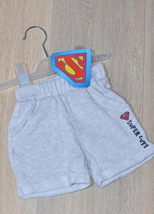 Шортики superman 0-3 міс. зріст 62 супермен супергерой шорти д...