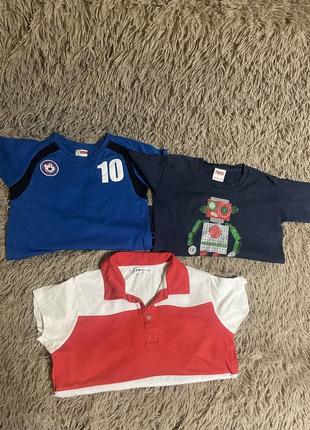 Набор футболок на мальчика на 5-6 лет (рост 116-122)
