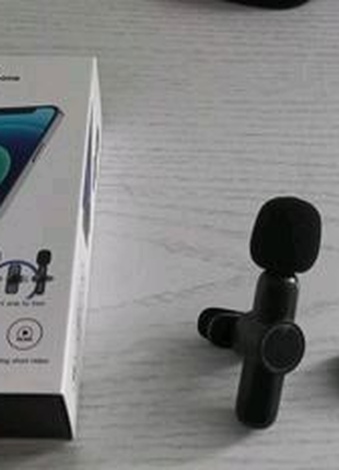 Беспроводной петличный микрофон K8. Для Android и IOS