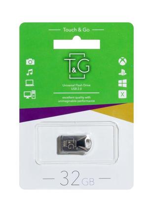 Накопичувач USB Flash Drive T&G; 32gb Metal 106 Колір Сталевий...