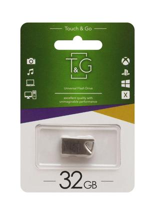 Накопичувач USB Flash Drive T&G; 32gb Metal 109 Колір Сталевий...