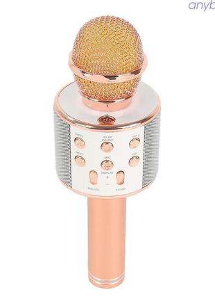 WS-858 Беспроводной ручной микрофон для караоке USB КТВ-плеер ...