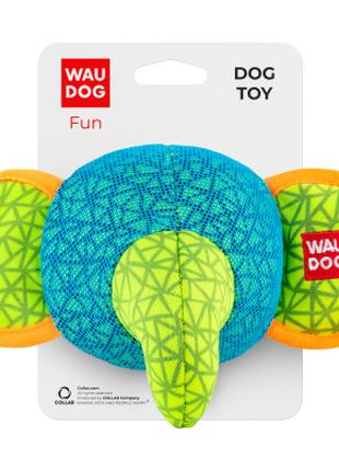 Игрушка для собак WAUDOG Fun Слон 20х14 см голубая (62042)
