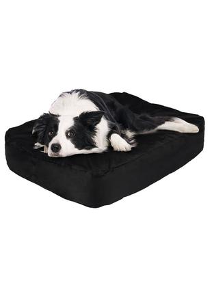 Лежак надувний для собаки чорний Zoofari