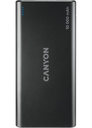 Батарея универсальная Canyon PB-108 10000mAh, Input 5V/2A, Out...