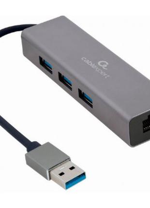 Адаптер USB-A to Gigabit Ethernet, 3 Ports USB 3.1 Gen1 Cablex...