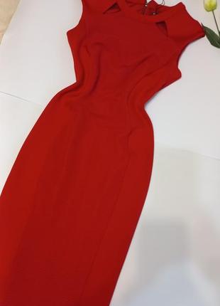 Красное платье футляр 44 46 размер