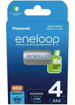 Аккумулятор Panasonic Eneloop AAA 800mAh NI-MH * 4 (BK-4MCDE/4BE)