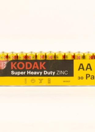 Батарейки Kodak Super Heavy Duty ZINK АА R6P пальчиковые 30 шт...