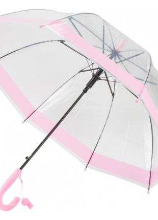 Зонт Economix Little Girl трость автомат, , прозрачный/розовый...