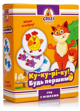 Гра настільна Vladi Toys розважальна Crazy Koko «Ку-ку-рі-ку!»...