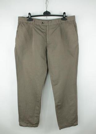 Укороченные чино брюки suitsupply cotton/linen campo chino sho...
