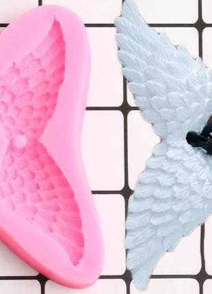 Молд силиконовый "крылья ангела" - размер молда 4,5*11см, силикон