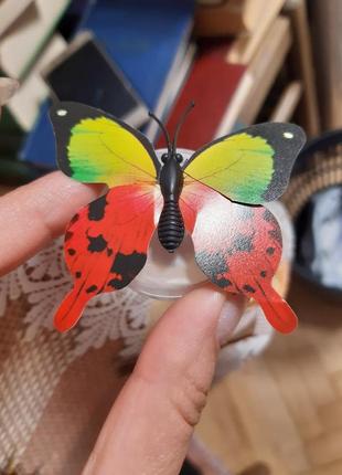 Светодиодные бабочки 1шт. с дефектом (правое крыло отрезано, п...