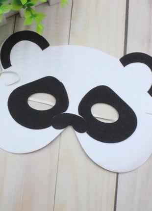 Детская маска "панда" - размер маски 13*19см