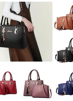 Набор сумок: сумка женская через плечо и мини сумочка клатч с ...