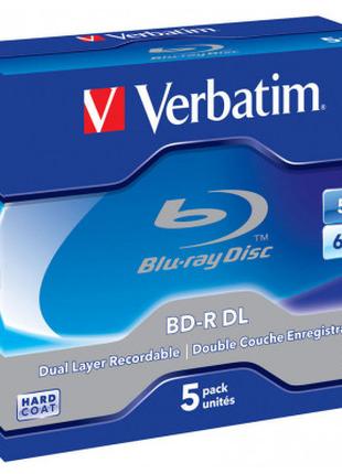 Диск BD Verbatim DL 50Gb 6x Jewel Case 5шт (43748)