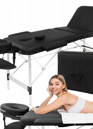 Масажний стіл складаний 4FIZJO Massage Table+ Alu W60 Black