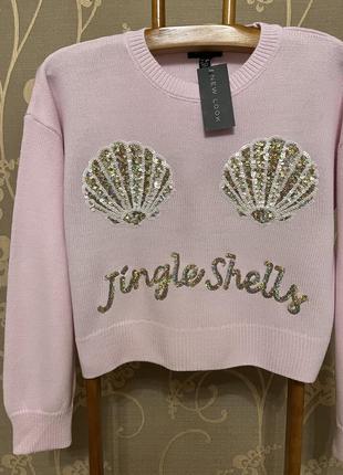 Дуже красивий і стильний брендовий светр-оверсайз.