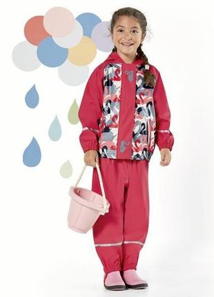 Розпродаж! дитяча куртка дощовик для дівчаток lupilu грязепруф...