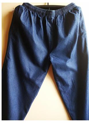 Новенькие мужские брюки брюки пояс на резинке, цвет синий