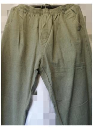 Тонкие летние мужские брюки, пояс на резинке, идеальные для ле...