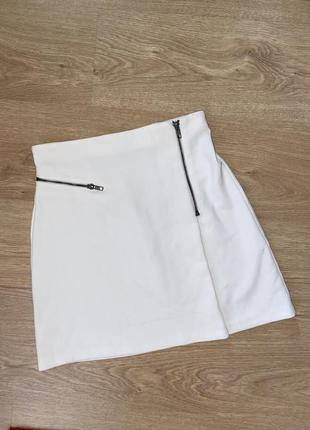 Белая юбка мини от topshop