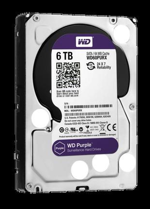 Жесткий диск Western Digital 6TB Purple (WD60PURX)