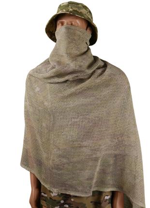Маскировочный шарф-сетка Мультикам 2,20 х 1м